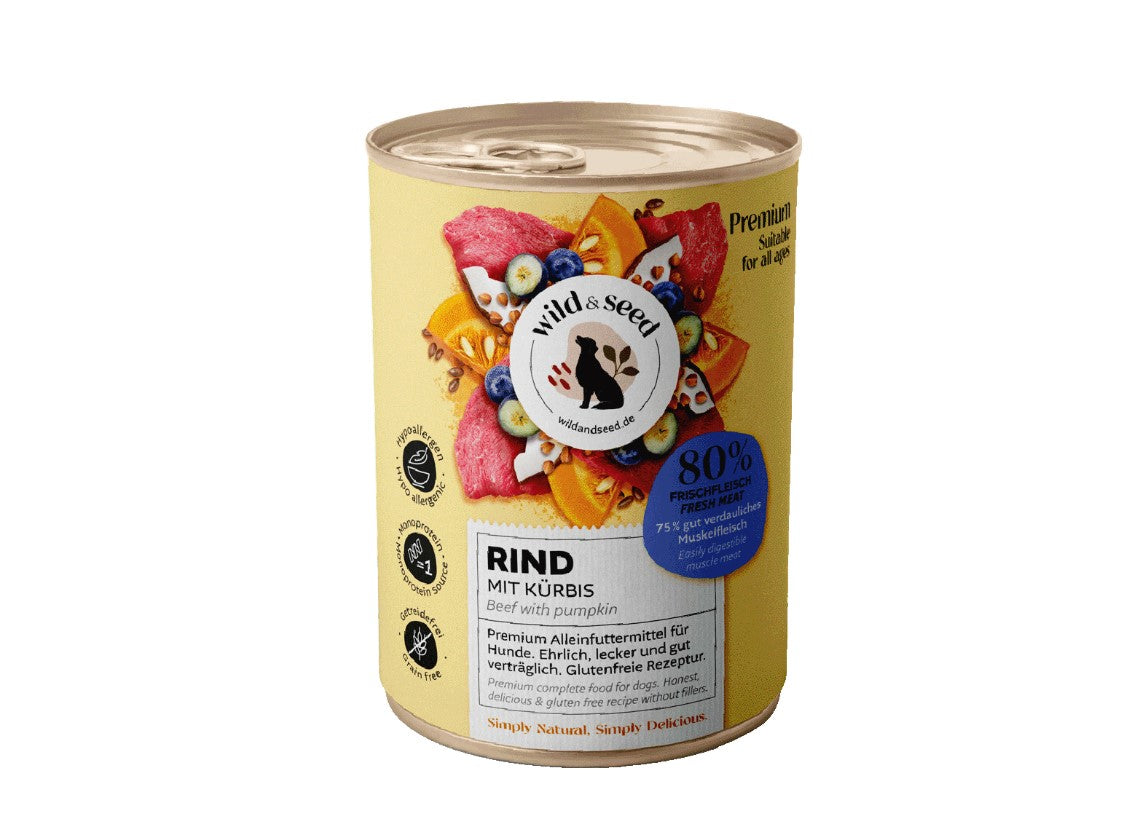 Wild&Seed Nassfutter Rind mit Kürbis