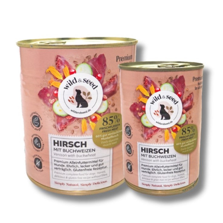 Wild&Seed Nassfutter Hirsch mit Buchweizen